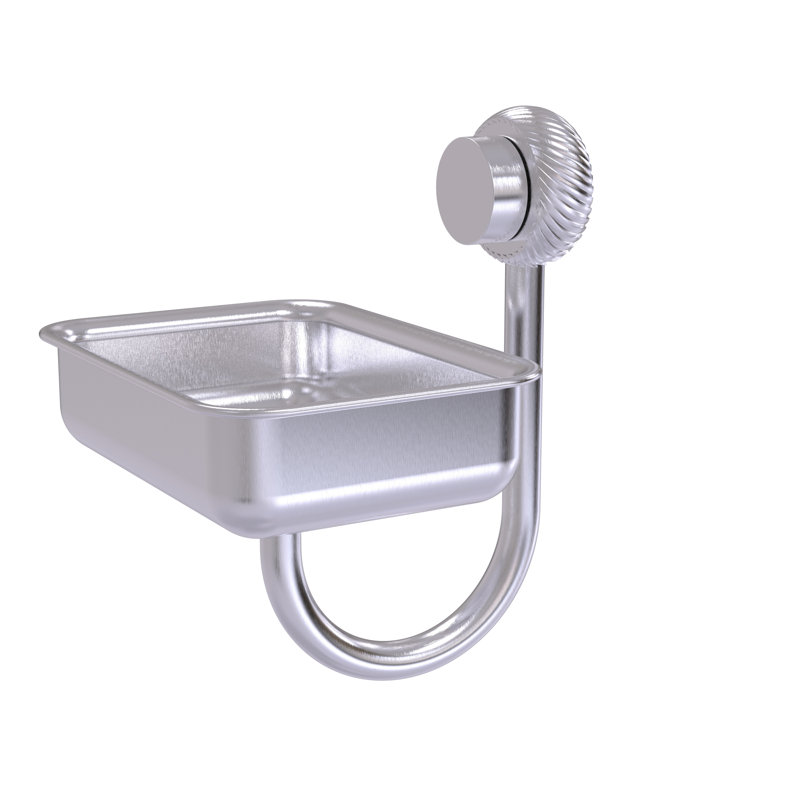 Venus Soap Dish Bathroom Tray Tumbler, Satin Chrome