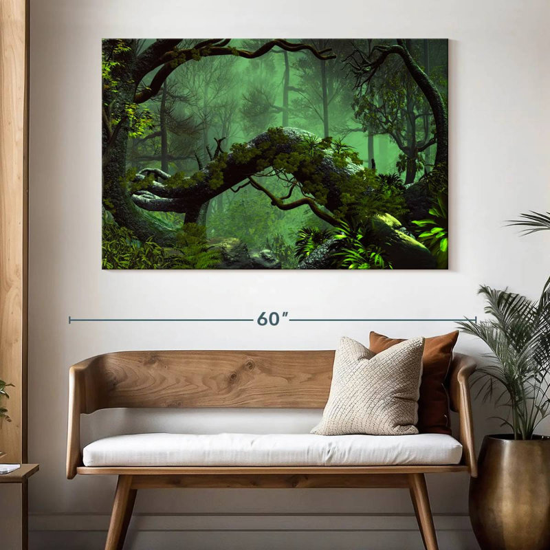 Alvord la forêt sombre, H 34 po x l 51 po