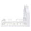 Lit plateforme double pleine grandeur avec fenêtres, tiroirs, tablettes et ports USB intégrés et prises de courant, blanc-309218060-309218061