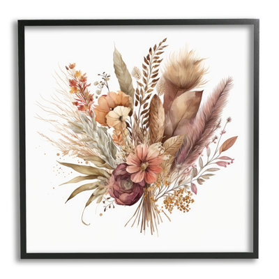 Bb-268-Framed " Mixed Fall Botanicals "