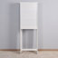 Armoire de rangement pour salle de bain en bois au-dessus de la toilette avec tablette réglable 23,62 po x 7,72 po x 67,32 po