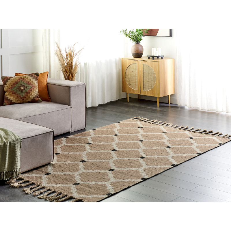 Houten Geometric Hand Woven Area Rug, Rectangle 160 x 230cm