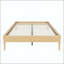 Lit plateforme en bambou massif de 15 pouces de hauteur avec support en métal-480616015-480616009