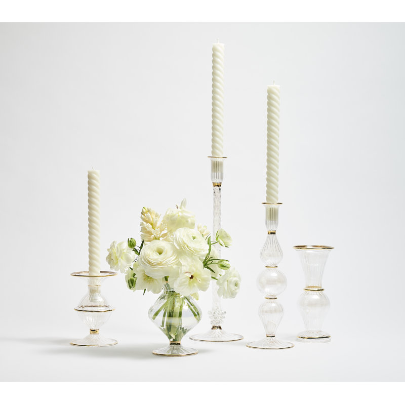 F2023 Handmade Glass Table Vase, Clear