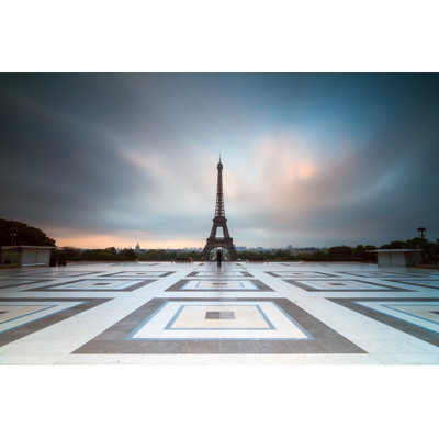Cabildo Dark Clouds Trocadero - Wrapped Canvas Print