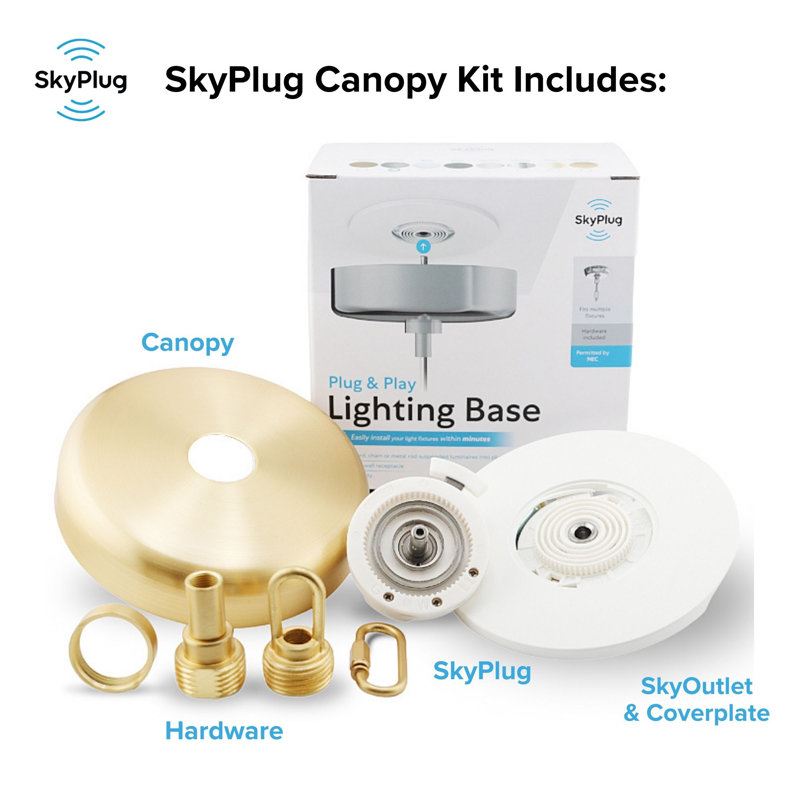 SkyPlug Kit -  Easy Lighting Installation - Carina, Modern Gold