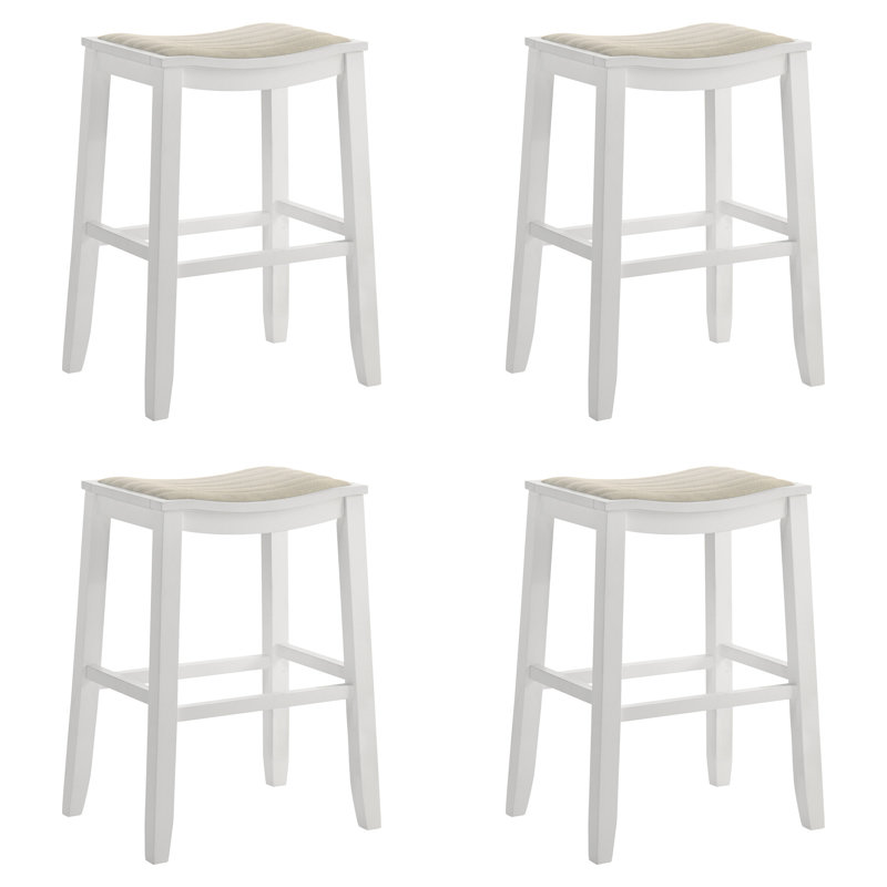 Ensemble de 4 tabourets de bar Iyani Coastal Modern, 4, Tabouret de bar (siège d'une hauteur de 30,25 po)