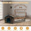 Niche pour chien douce et imperméable avec coussin