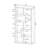 Multiple Geometric Rectangular 10-shelf Bookcase