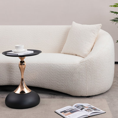 End Coffee Table Round Side Table, Modern Viviers Pedestal Table, Minimalist Accent Table For Small Spaces, Drink Martini Table
