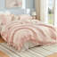 Perruque de couette simple avec dépliants, 2 pièces, en microfibre douce délavée, légère et spongieuse, pour toutes les saisons, dans un style rustique français classique-121210784-121210786
