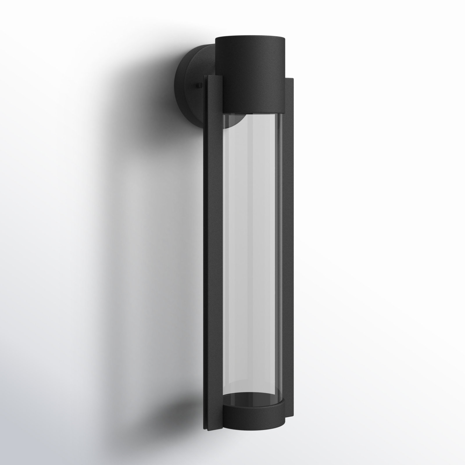 Eddy Aluminum 20'' H LED Outdoor Wall Light, Black