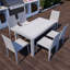 Chaise de patio d'extérieur empilable Quade-1109194265-1193029501