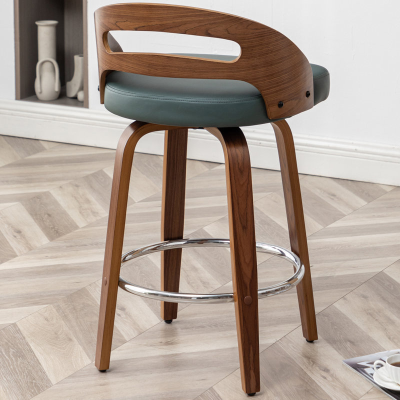 Tabouret de bar et de comptoir pivotant, Tabouret de comptoir (siège d'une hauteur de 25,1, Vert