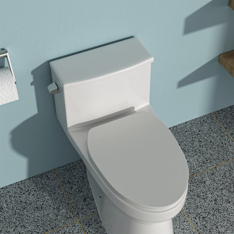 Toilette allongée une pièce à fixation au sol Créationstry GPF (siège inclus)