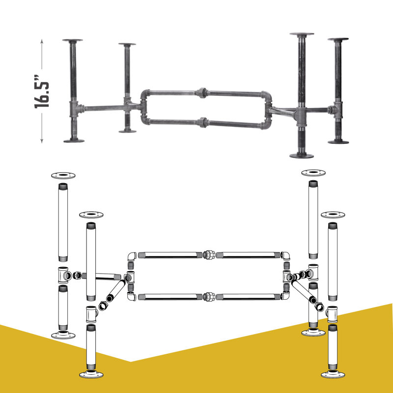 Ensemble de table avec pieds Haerulf