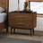 Walnut Color Panel Headboard 3pc Bedroom Set-1337568421