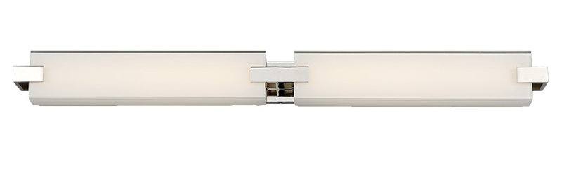 Ehrman 36" LED Dimmable Polished Nickel Bath and Vanity Light, 3000K