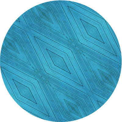 Tapis à motif lavable à la machine 2989 - Pat3574-LBLU