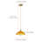 1-Golden brown dimmable glass pendant light