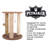 PETMAKER Cat Scratching Post - Scratcher Posts with Carpeted Scratch Pad Base and Perch - Furniture Scratching Deterrent for Indoor Cats-70897448