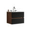 Meuble-lavabo mural avec lavabo en céramique intégré pour salle de bain moderne-129461430-129461431