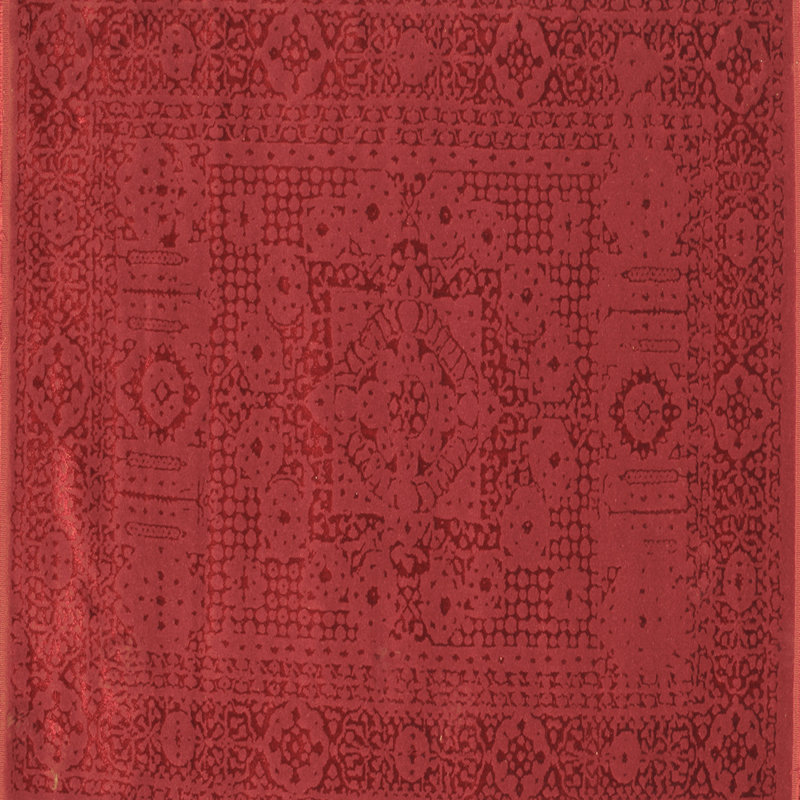 Tapis contemporains brun lavable à la machine 264, Carré 7 pi