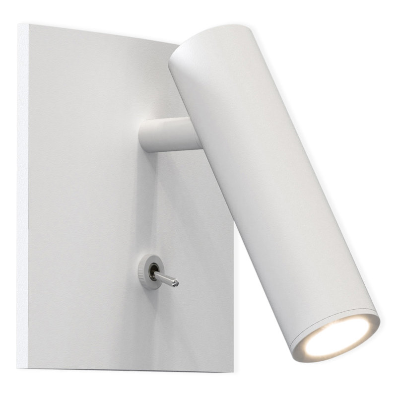 Enna Square Switched LED, Matt White