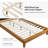  Aviannah Mid-Century Modern 78.5'' W Genuine Leather Solid Wood Platform Bed with Charging Ports-110843876-110843873
