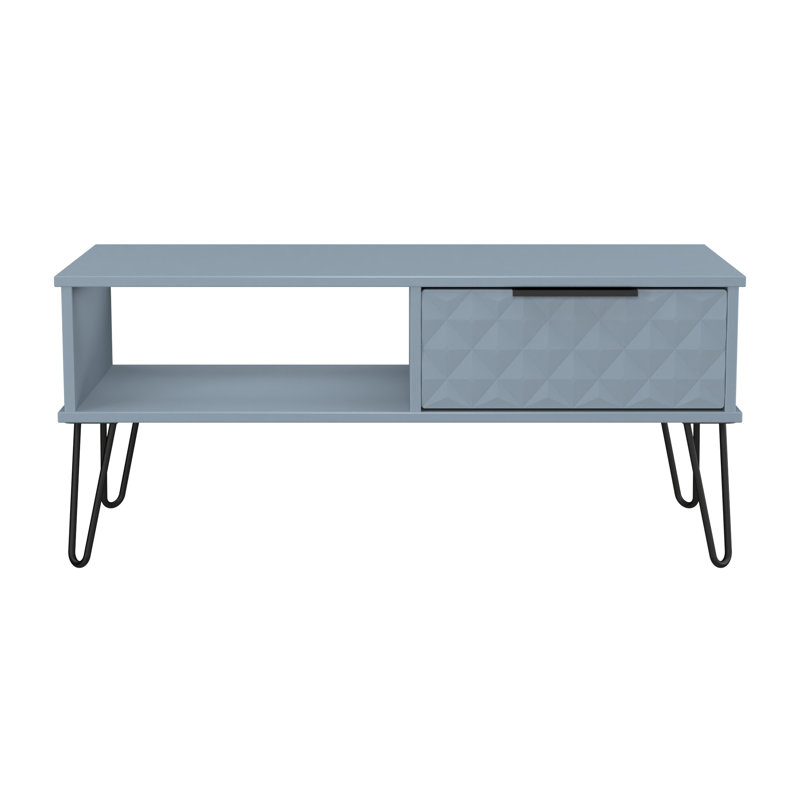 Tarkio Coffee Table with Storage, Blue