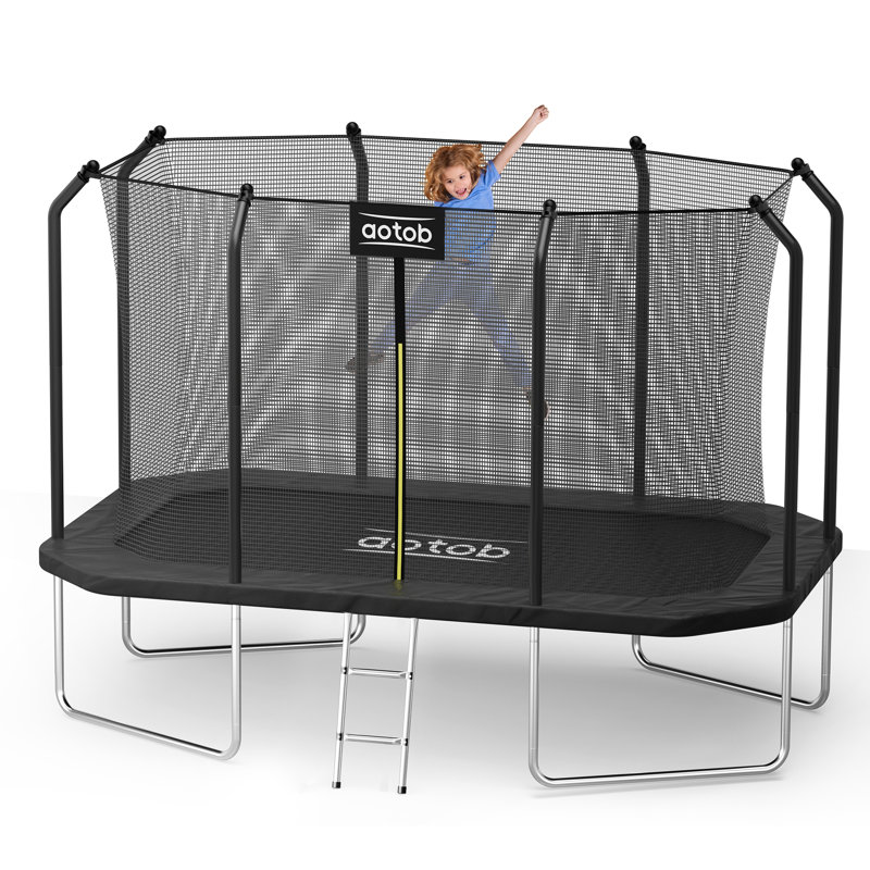 Trampoline AOTOB 14X8FT, Noir