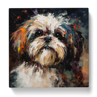 Shih Tzu Palette Knife No.1 - No Frame Print