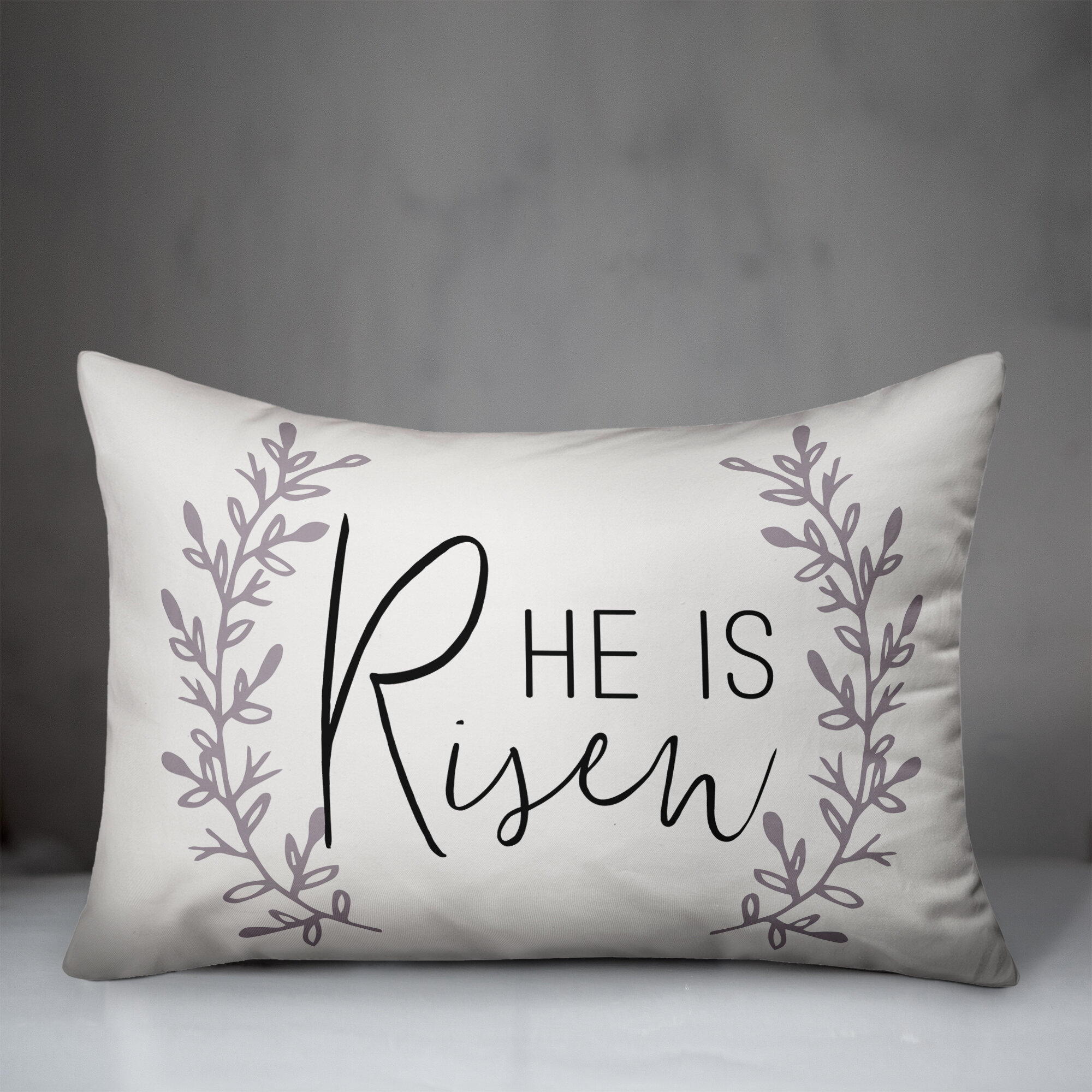 He is shop risen pillow