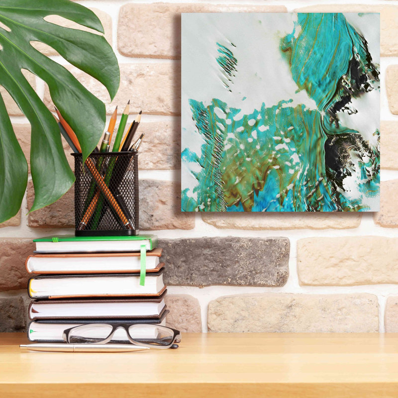 «Earth as Art: Blue Ice», art mural sur toile, H 12 po x l 12 po x P 0,75 po