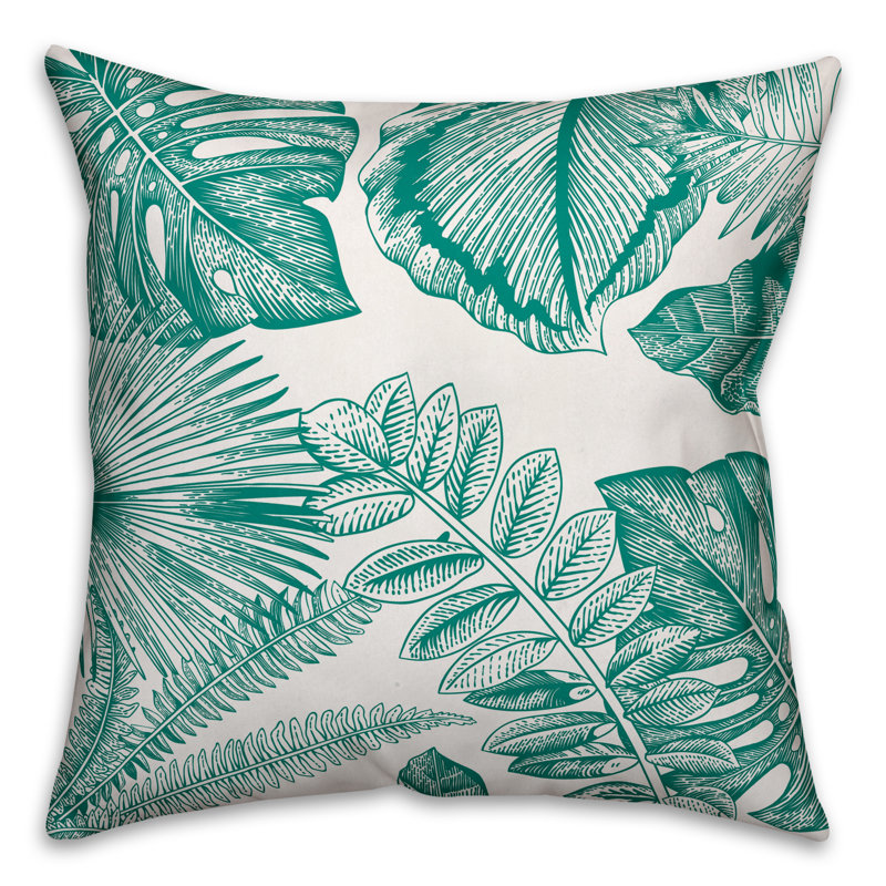 Floral Reversible Throw Pillow