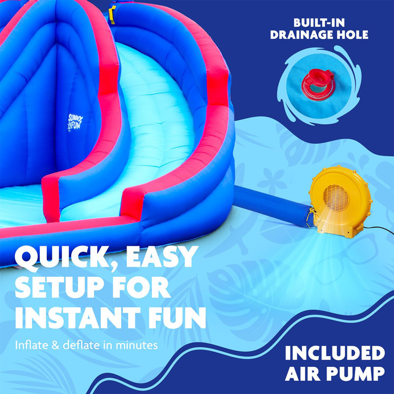 18' x 15.83' Inflatable Water Slide