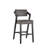 Cardone Wood Finish Chair - Black Wash Finish Frame, Charcoal Vegan Leather-1908467717