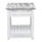 Decastro Coastal Solid Wood White Washed End Table with Storage-933501139