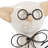 Adalye Stoneware and Metal Cat Figurine with Glasses and Bow - Modern Ceramic Animal Sculpture for Mantel, Shelf, or Tabletop - Whimsical Decorative Accent for Home or Office-267873325