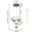 Luminaire suspendu grappe 4 lumières DEL-646748510