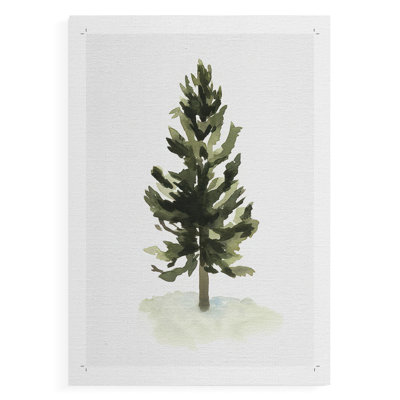 Aquarelle pin I - impression sur toile seulement - non encadrée