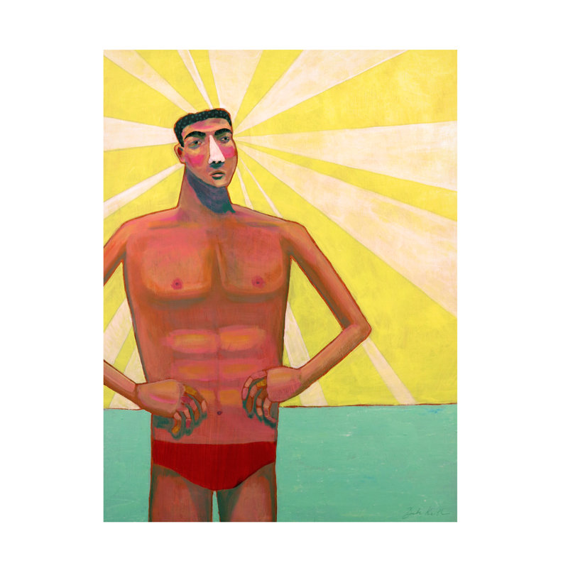 Bebe Keith The Lifeguard Canvas Art, H 47 po x l 35 po