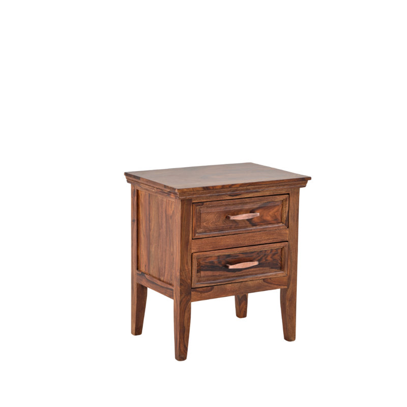 Table de chevet à deux tiroirs Terrill