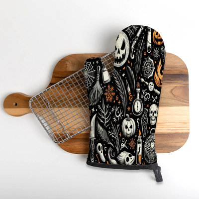 Ghost Silhouettes Oven Mitt Cotton Twill