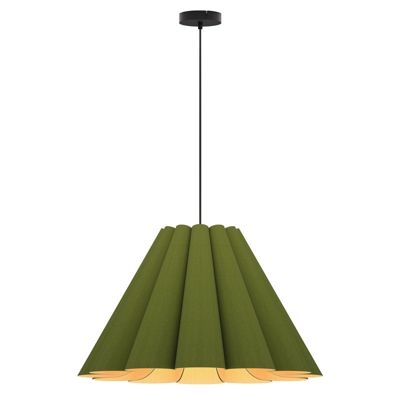 Lora 56 Medium Pendant, Green, 16.5" H x 27.5" W x 27.5" D