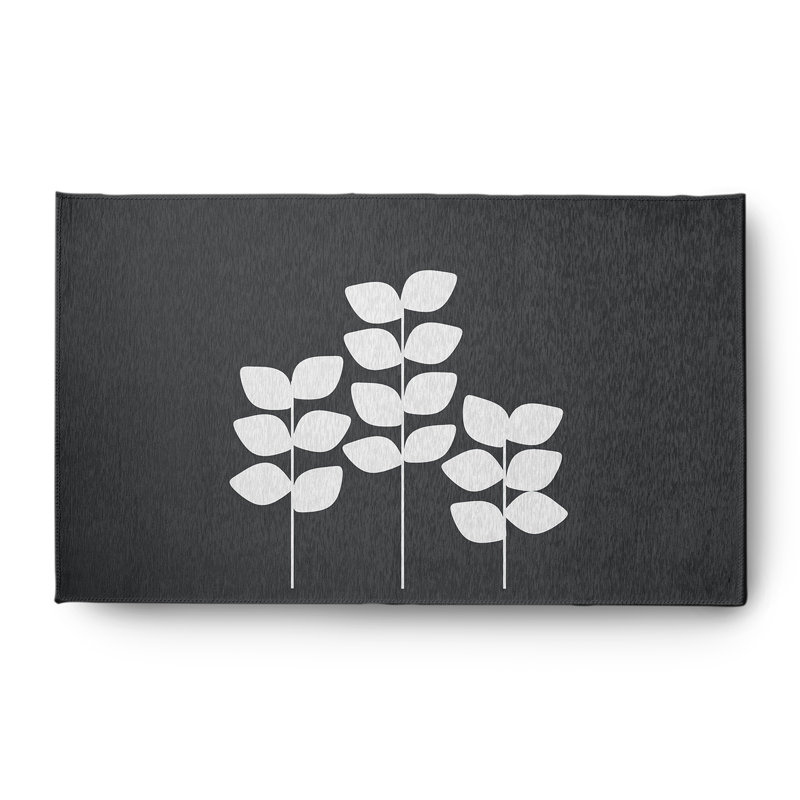 Chenille Floral Indoor Rug, Rectangle 3' x 5'
