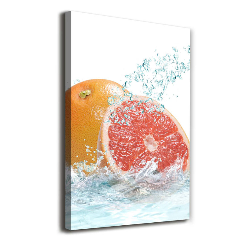 Grapefruit - Wrapped Canvas Print