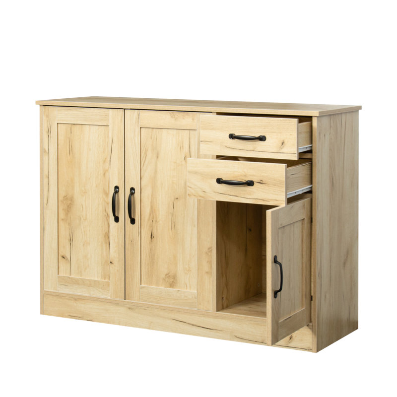 43.3" Modern Buffet With 2 Doors And 2 Drawers