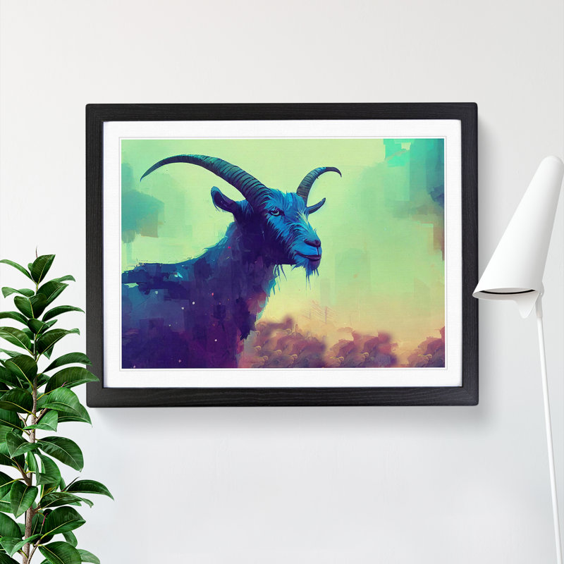 Goat Abstract - Single Picture Frame Print