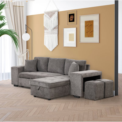 Verton Upholstered 104.5'' Sleeper Sofa